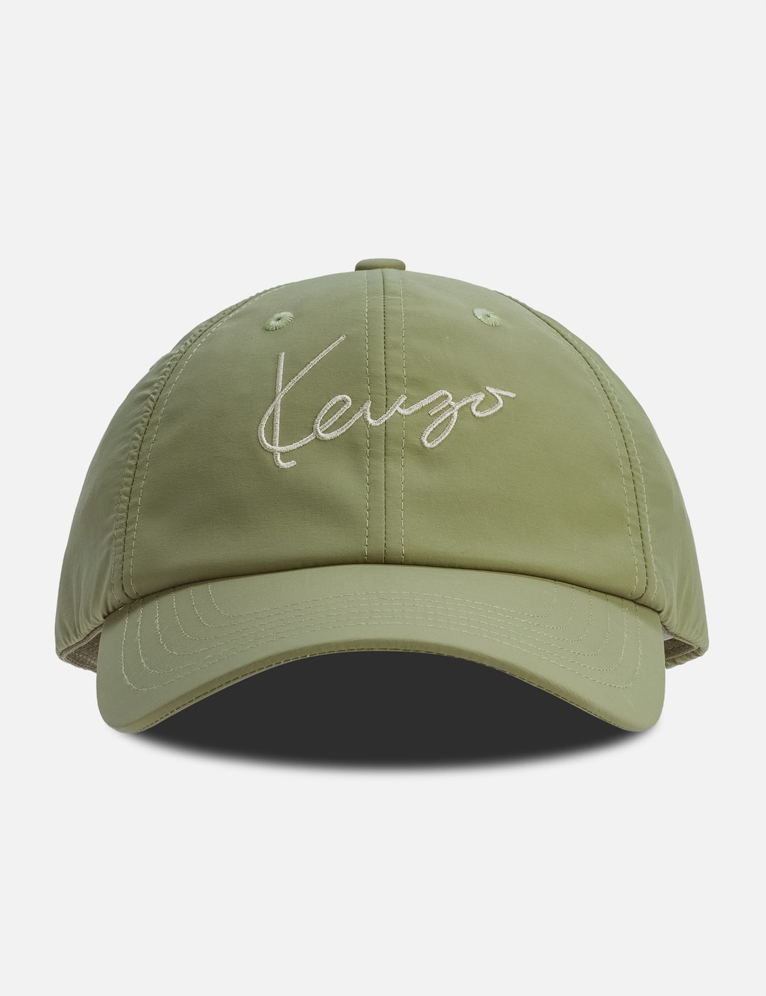 Kenzo ' Signature' Embroidered Cap In Beige/米色/베이지/ベージュ