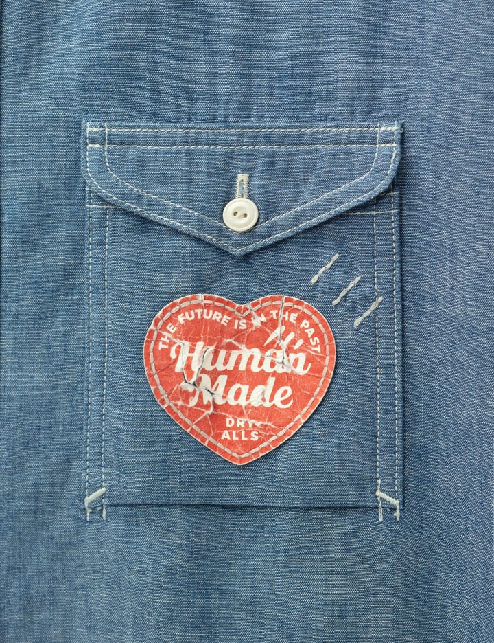 휴먼메이드 Destroy Batch Denim Shirt