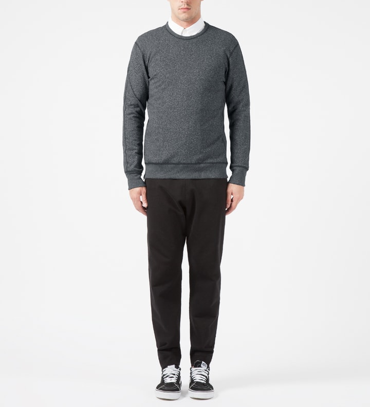 Charcoal RC-3262 Heavyweight Terry L/S Crew Sweatshirt W/ Side Zip Placeholder Image