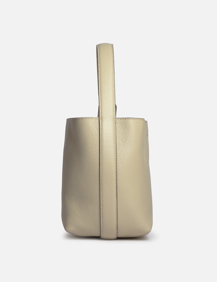TOTEME Small Belted Grained-Leather Tote