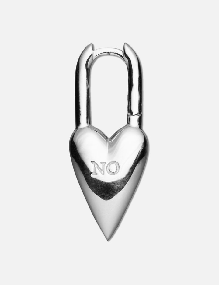 Yes-No Heart Lock Earring Placeholder Image