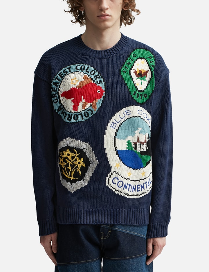 'Kenzo Travel' Hand Embroidered Jumper Placeholder Image