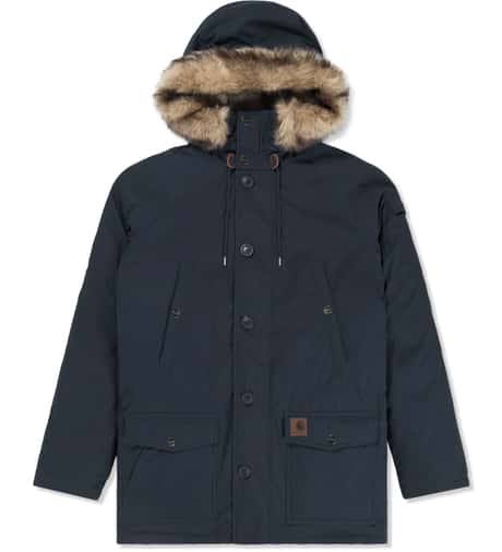 Trapper Parka Carhartt Parka Blau Carhartt WIP – Trapper