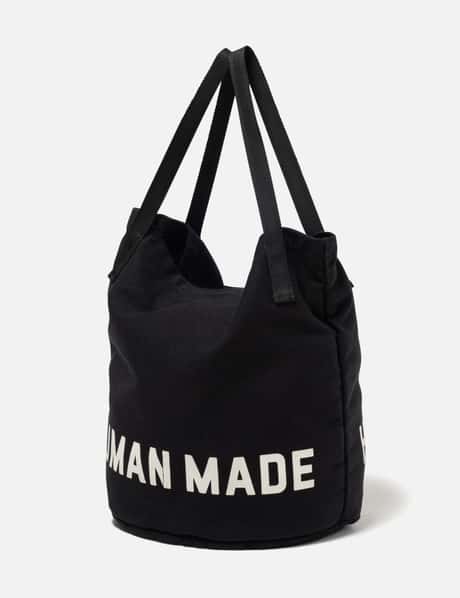 Human Made Balloon Tote - コットンキャンバス製のマチ付きトート、内 