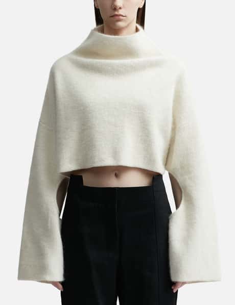 JW Anderson Cropped Cut-Out Jumper