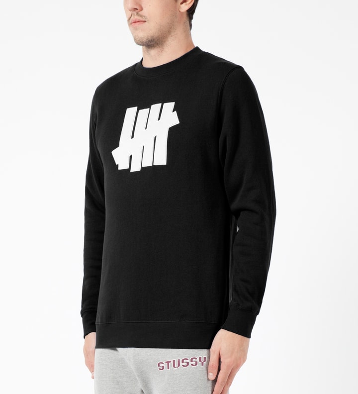Undefeated Black 5 Strike Crewneck Sweater
