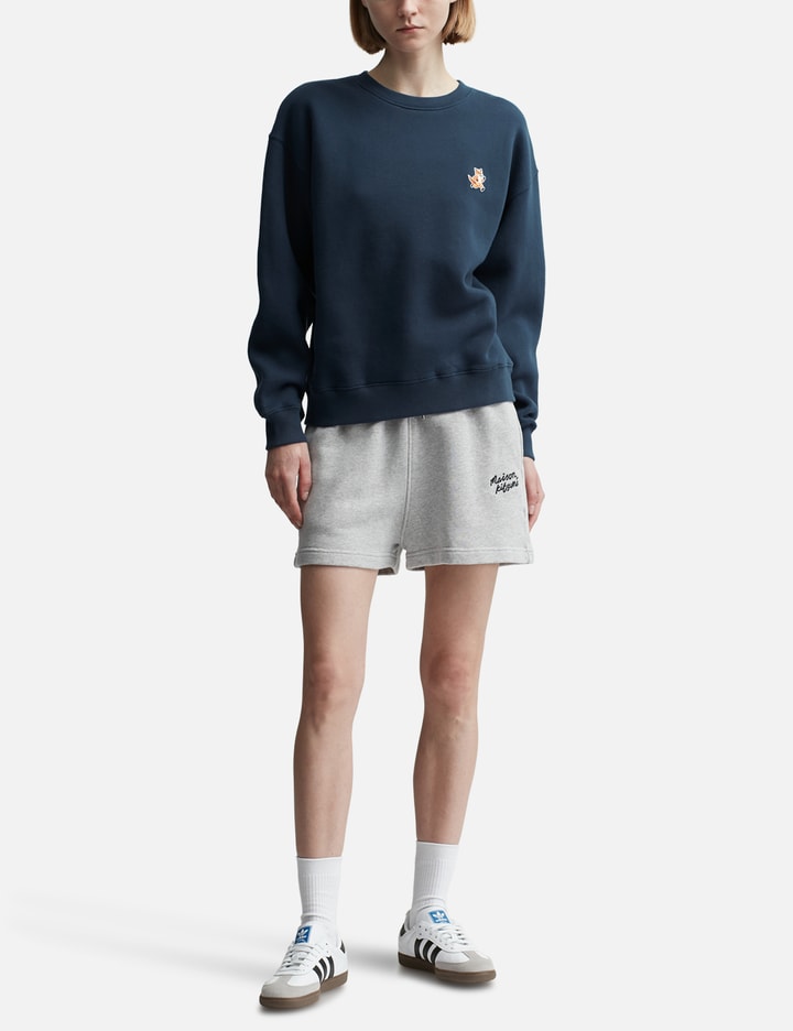 Shop Maison Kitsuné Speedy Fox Patch Comfort Sweatshirt In Blue