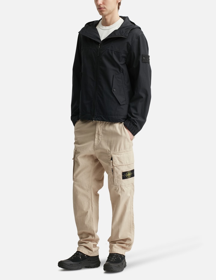 Stone Island All-Weather Cotton CANVAS_S.I. Ghost Hooded Jacket
