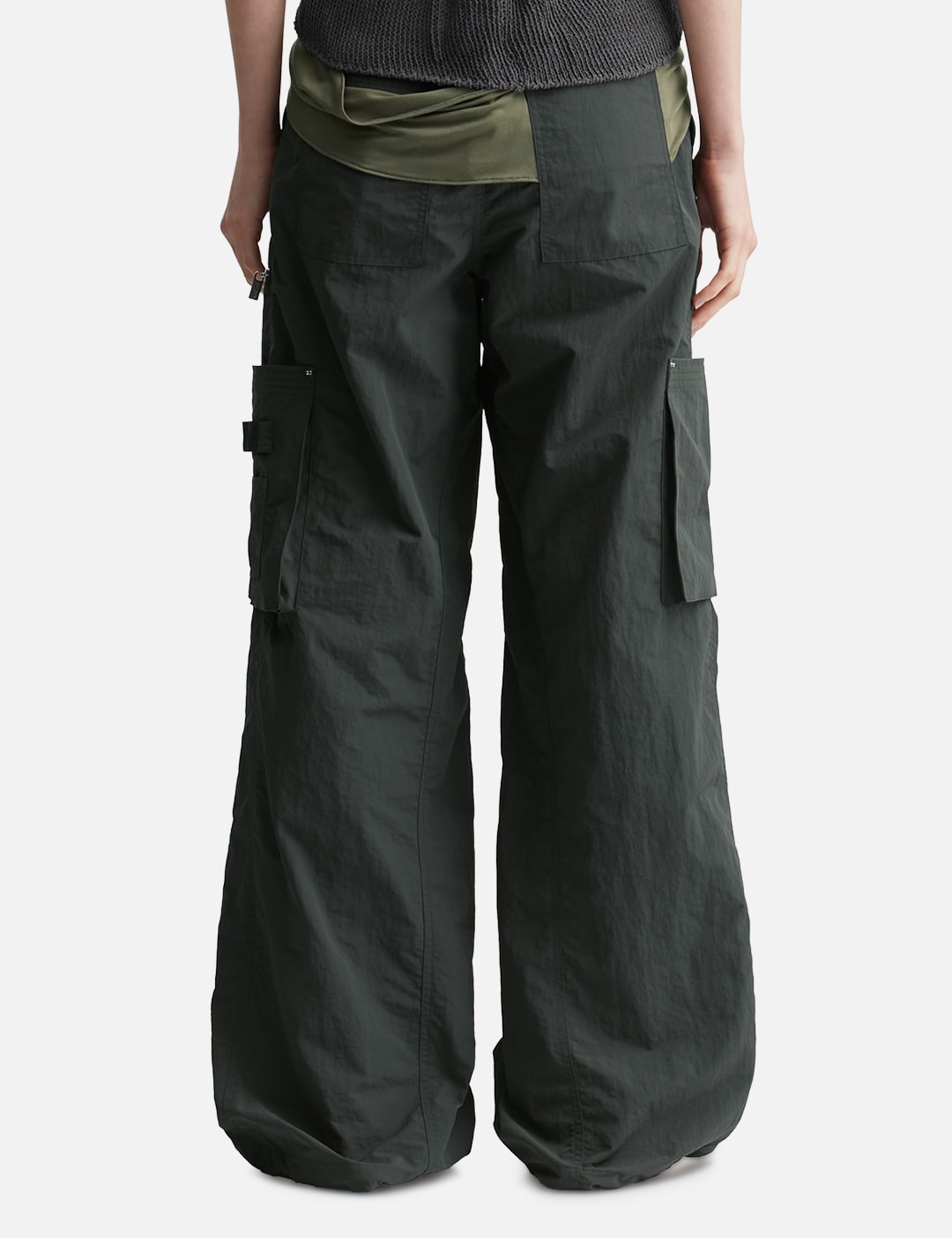 Mixed Layered Tie Jogger Pants view 13