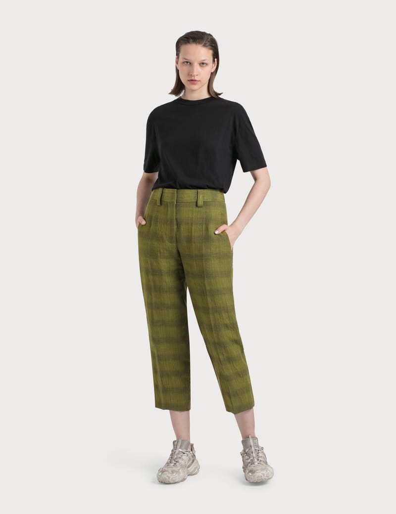 acne studios checked pants