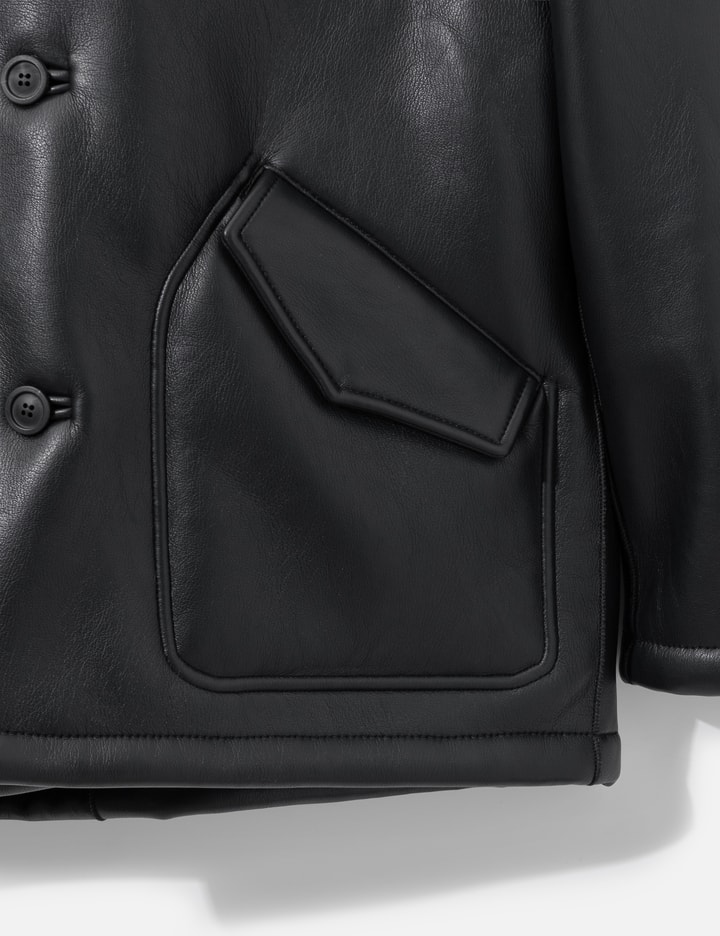 COOR Linking Binding Fake Shearling Half Coat