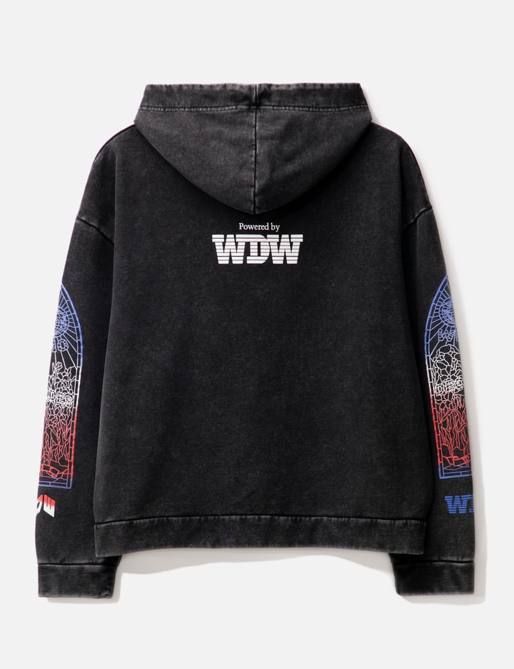 Shop Who Decides War Intertwined Windows Hooded Sweatshirt In Black