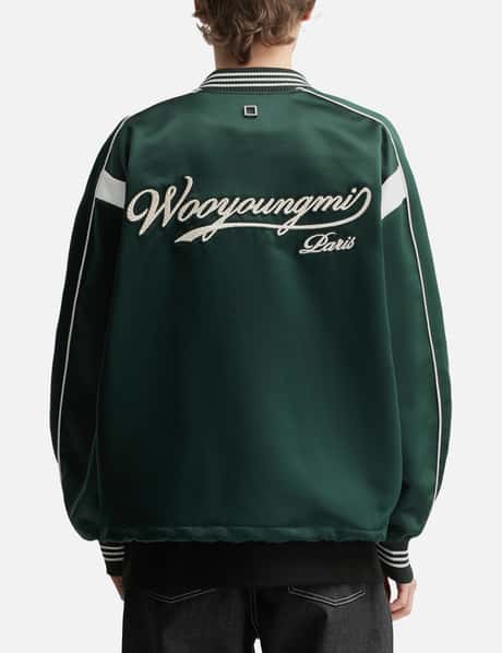 Script Logo Baseball Jacket view 12