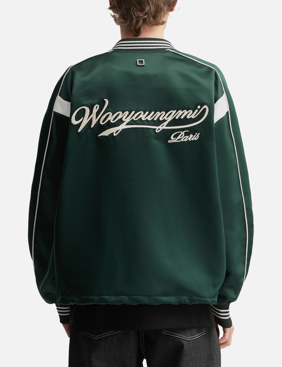 Script Logo Baseball Jacket view 19
