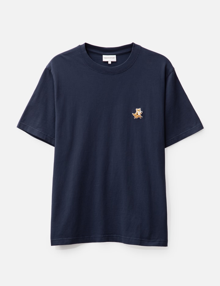 Maison Kitsuné Speedy Fox Logo T-shirt In Blue