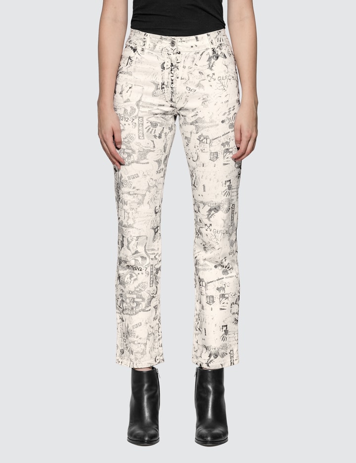 All Over Graphic Cropped Pants Placeholder Image