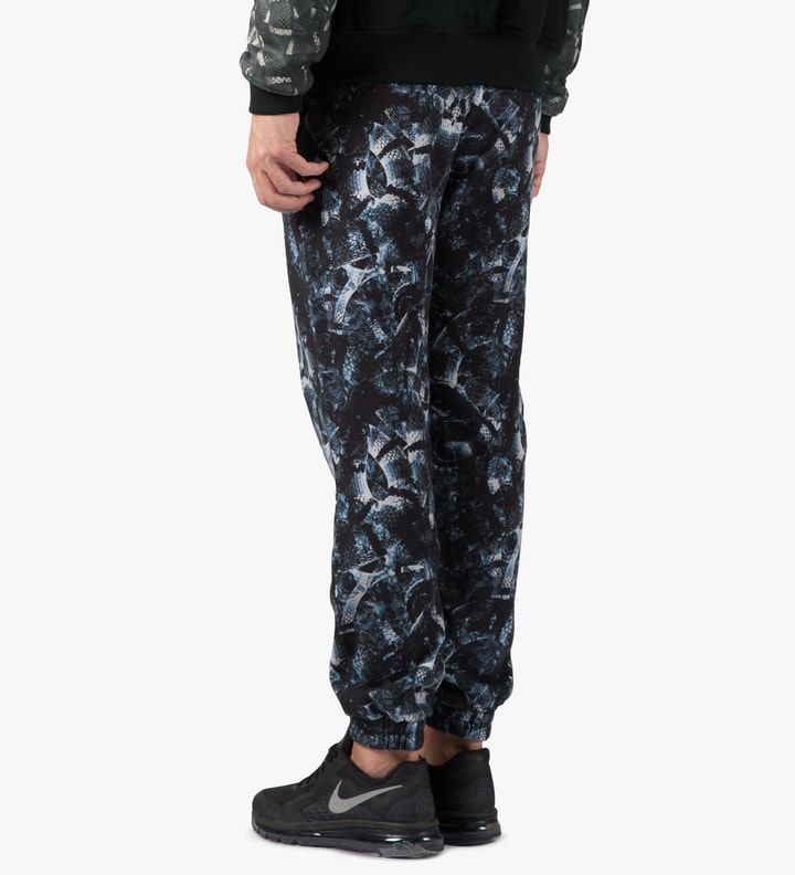 Black/Blue Snake Print Allover Sweatpants Placeholder Image