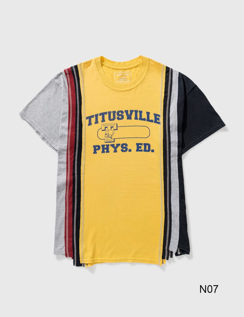 Needles ワイドショートアップサイクルTシャツ Needles ワイドショートアップサイクルTシャツ C99926278 - トップス