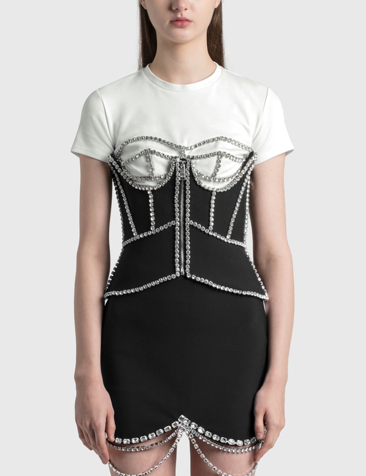 Crystal Stitched Cutout Corset Placeholder Image