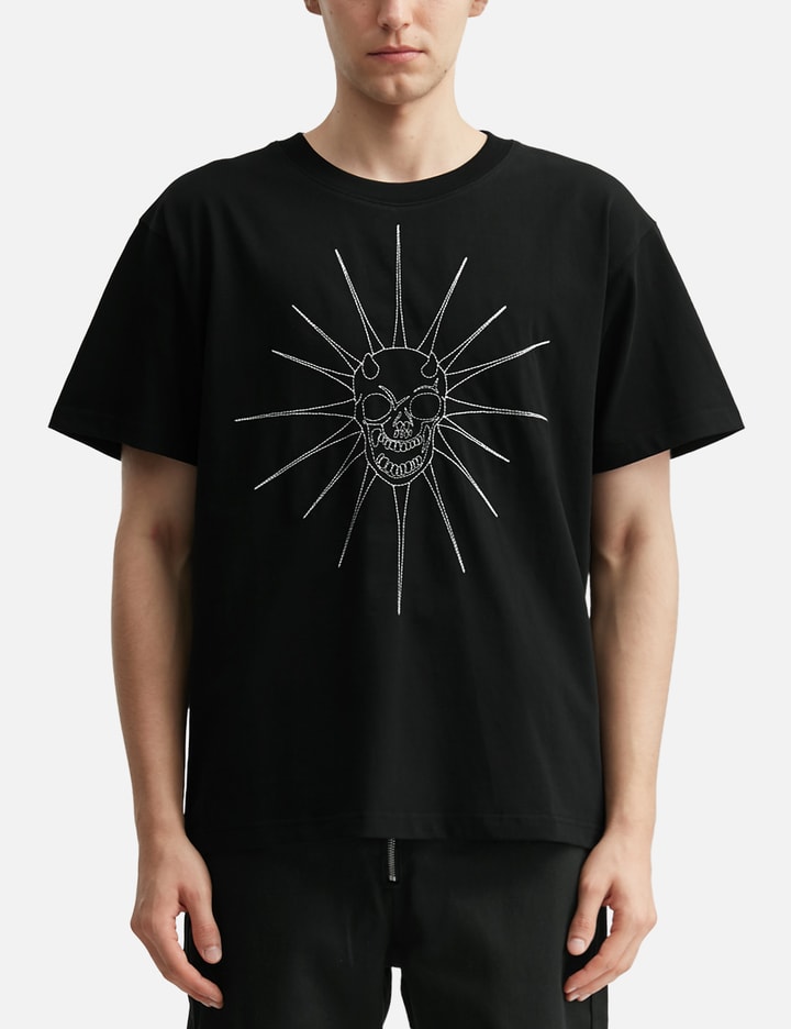 THUG CLUB Riding Skull Stitch T-Shirt