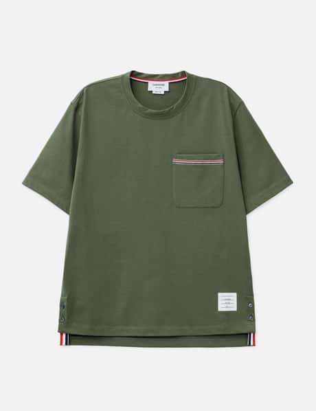 Thom Browne Embroidered RWB Pocket T-shirt