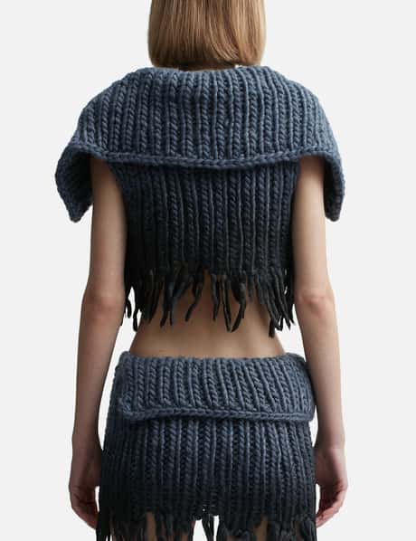 Coated Bulky Knitted Top view 9