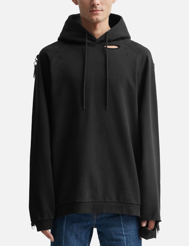 Sweatshirt RAF SIMONS◇パーカー/S/コットン/ブラック/19004-09910