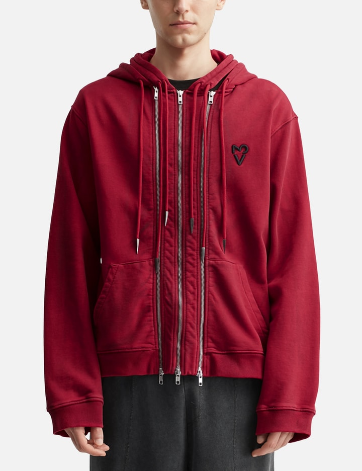 Vain Three Zip Hoodie In Multi