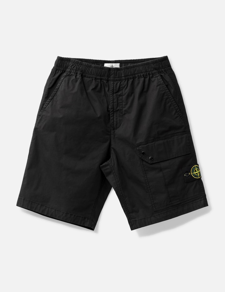 Supima® Cotton Twill Stretch-TC Cargo Bermuda Shorts Placeholder Image