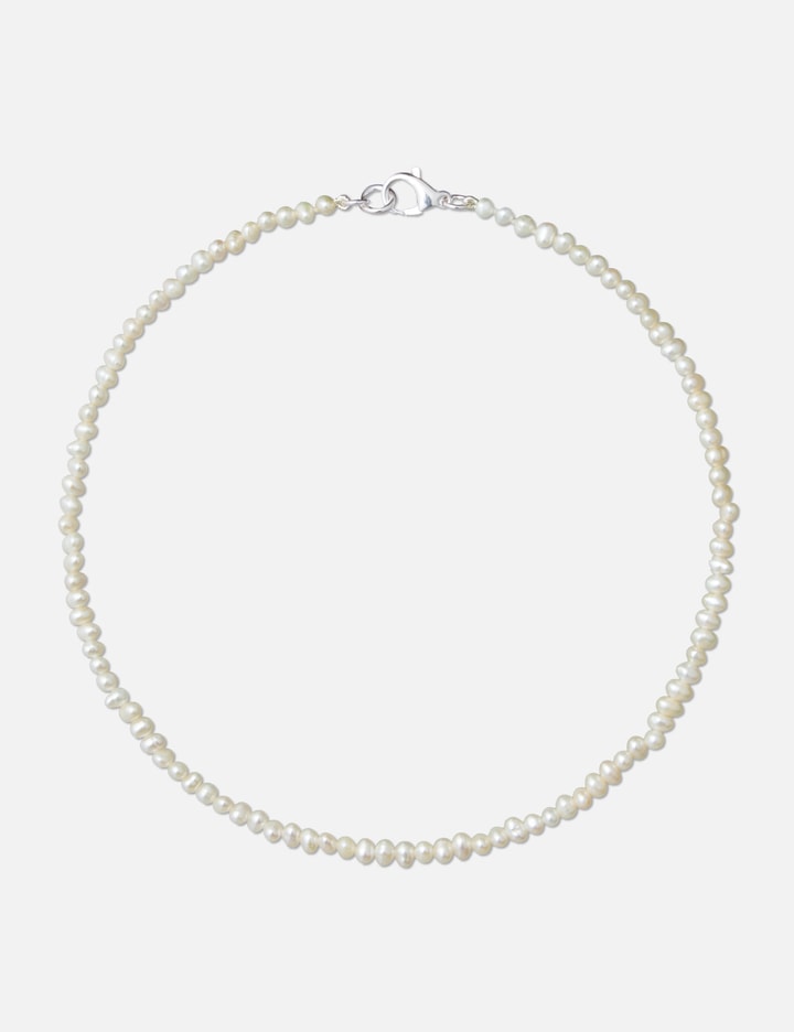 Shop Hatton Labs Mini Pearl Chain In Silver