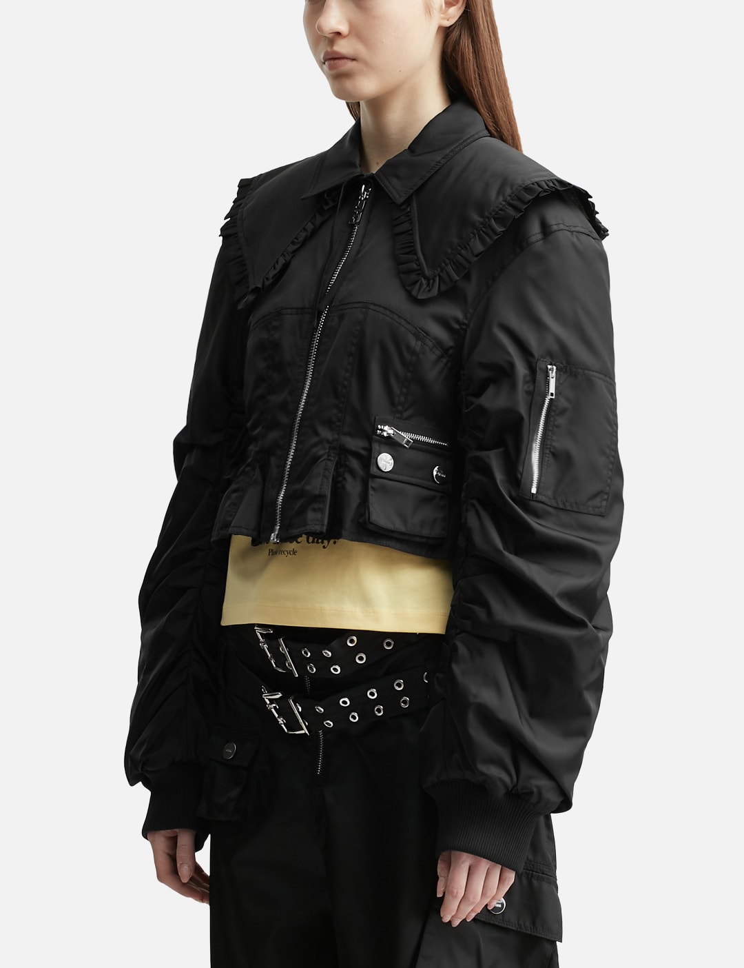 Duchesse Nylon Fitted Jacket view 20