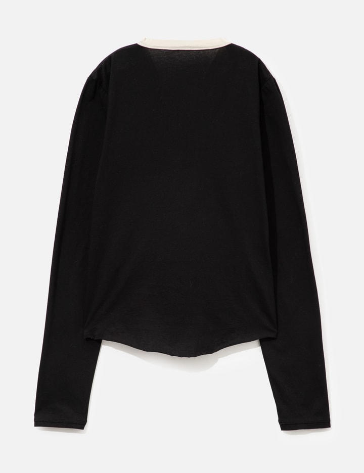 Perverze Layered Henley Long T-Shirts
