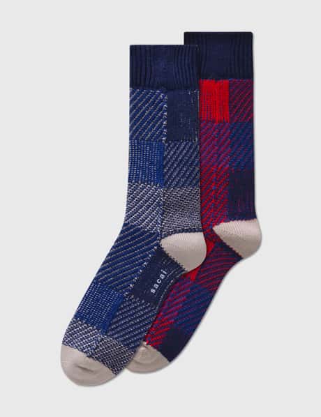 Sacai Check Pattern Socks
