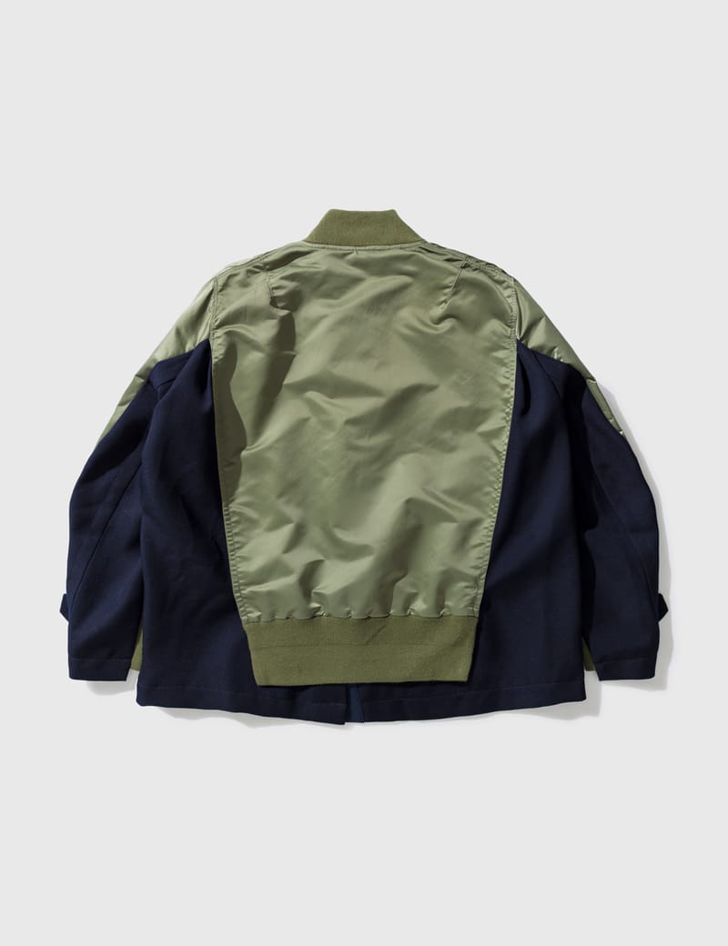 sacai nylon twill x outdoor blouson