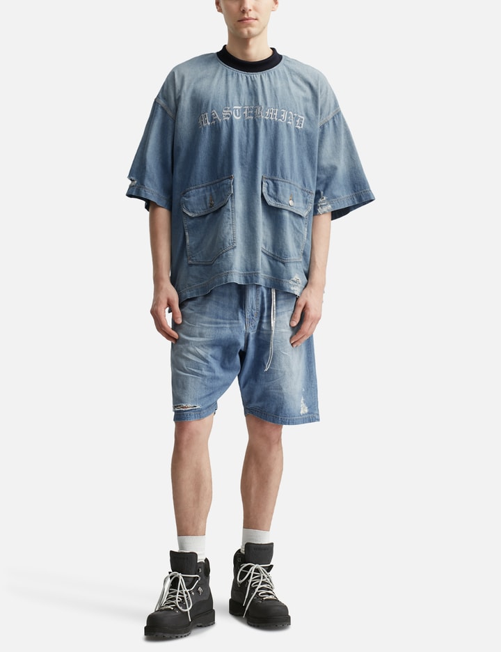 DISTRESSED EASY DENIM SHORTS Placeholder Image