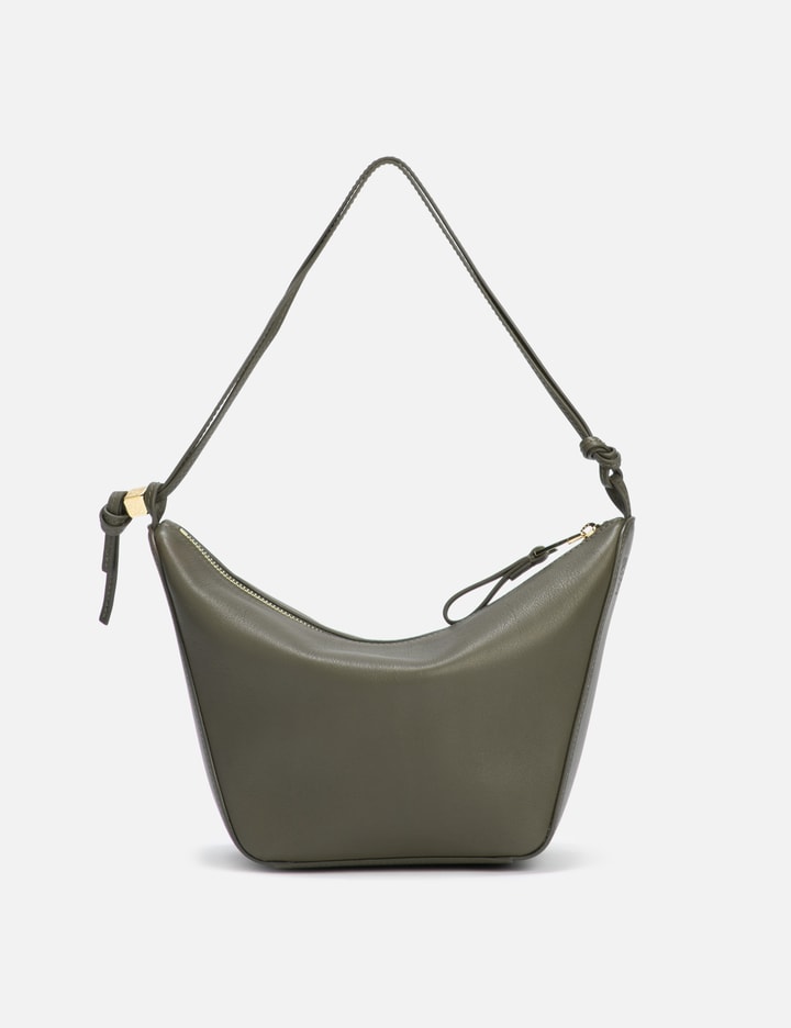 Loewe Mini Hammock Hobo Bag In Classic Calfskin In Green
