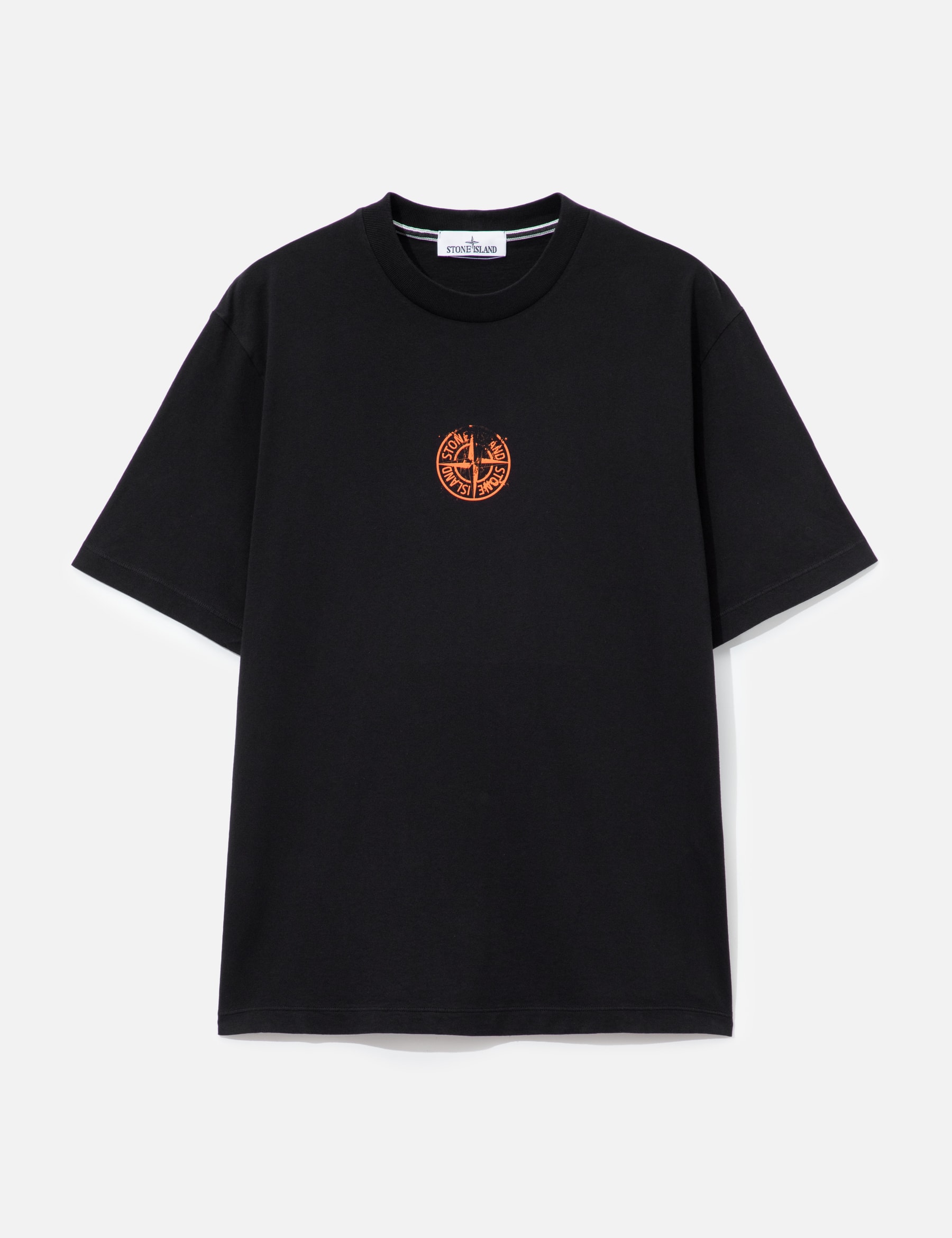 Organic Cotton Jersey T-Shirt With 'Vertical Placement' Print view 7