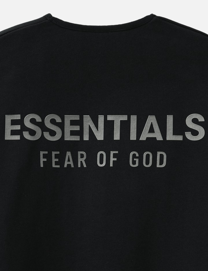 Essentials Modern Fleece Crewneck In Black