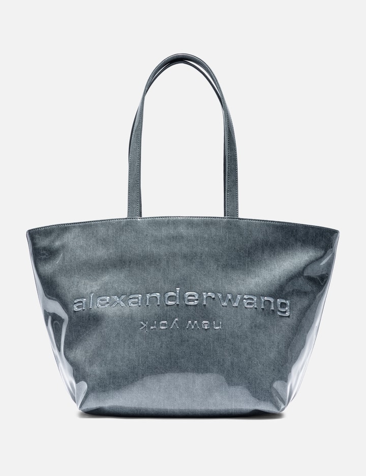 알렉산더왕 Lacquered Denim Punch Large Tote