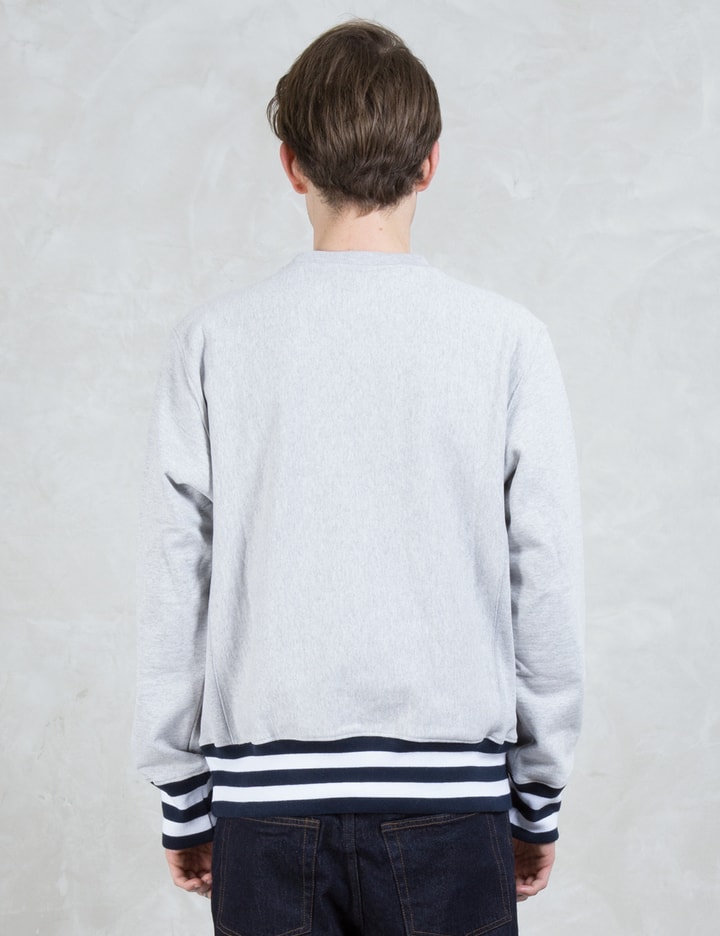 Contrast Ribbed Sweatshirt with Applique Logo Placeholder Image