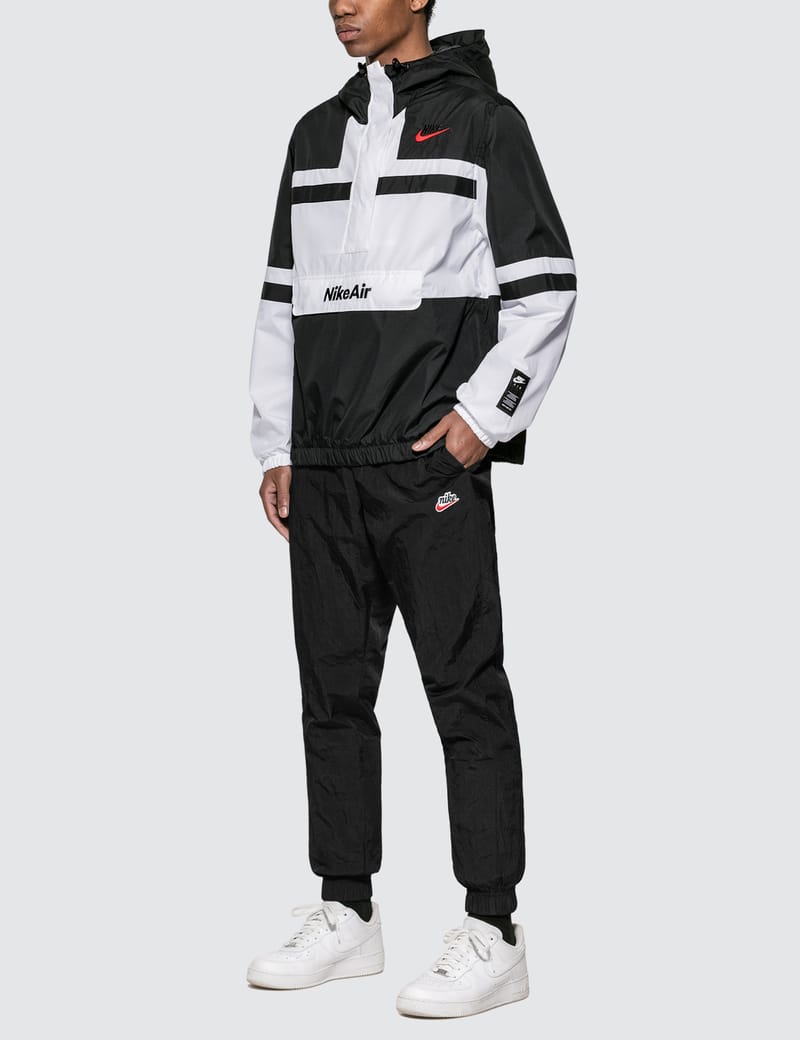 black and white nike air jacket