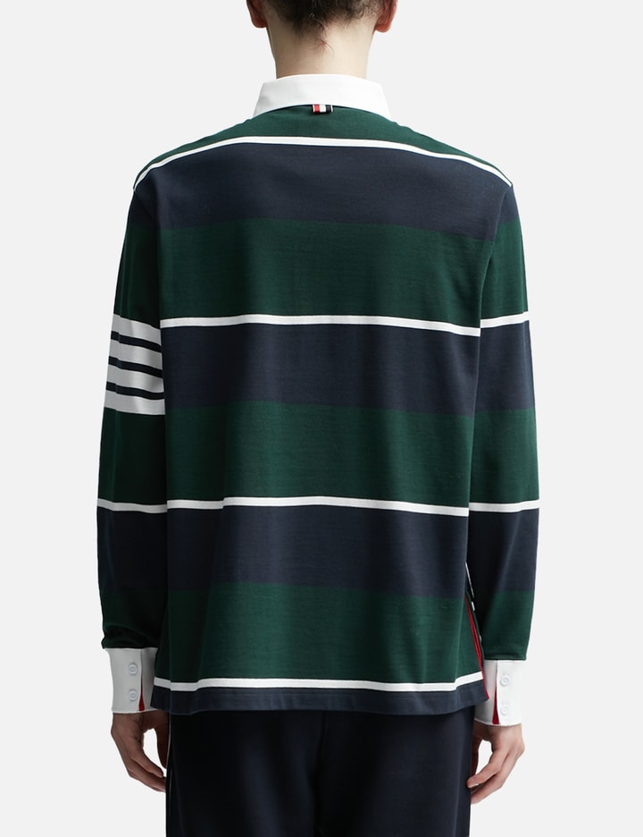 RUGBY STRIPE FOOTBALL OVERSIZED POLO Placeholder Image