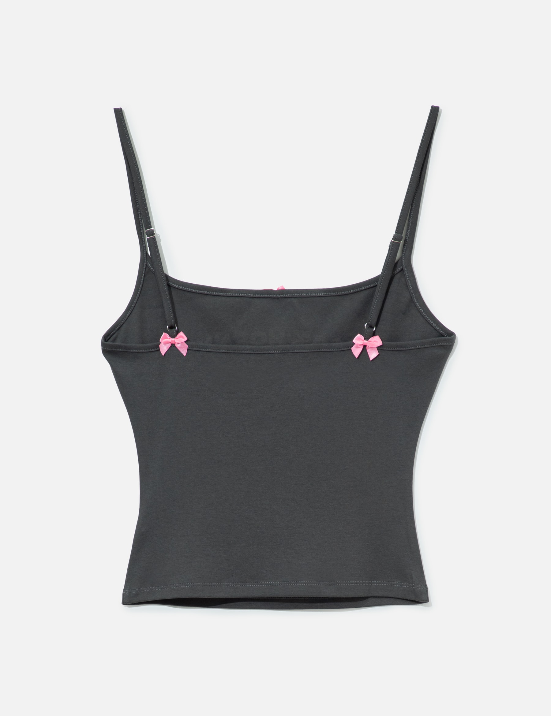 Dark Grey Print Strap Tank Top view 17