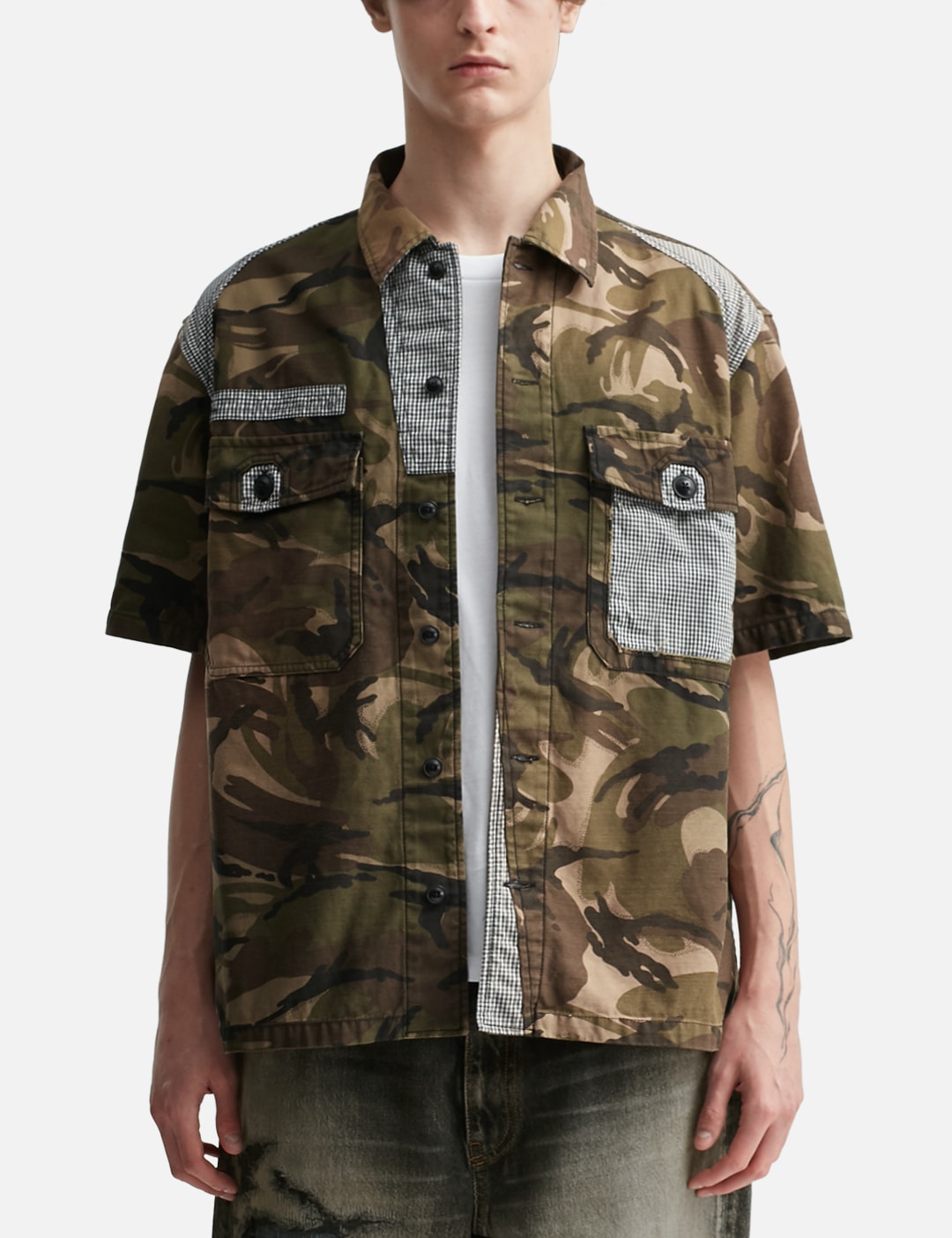 Patchworked Camo Shirt view 11