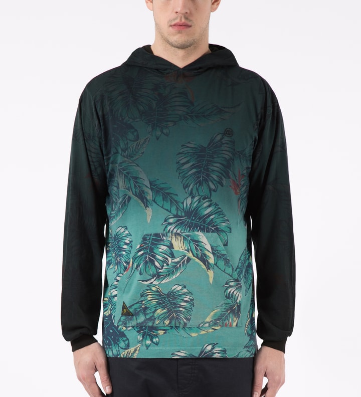 Green Tropical Pullover Hoodie Placeholder Image