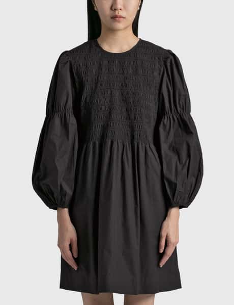 Ganni Cotton Poplin Mini Smock Dress HBX - Main Image