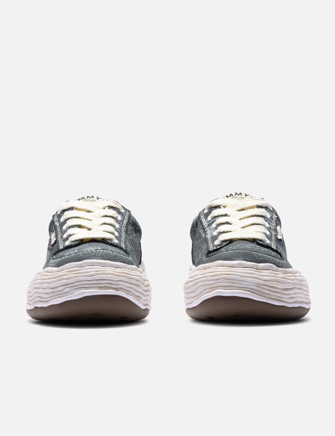 "OLIVER" OG Sole Graffiti Printed Canvas Low-Top Sneaker view 8