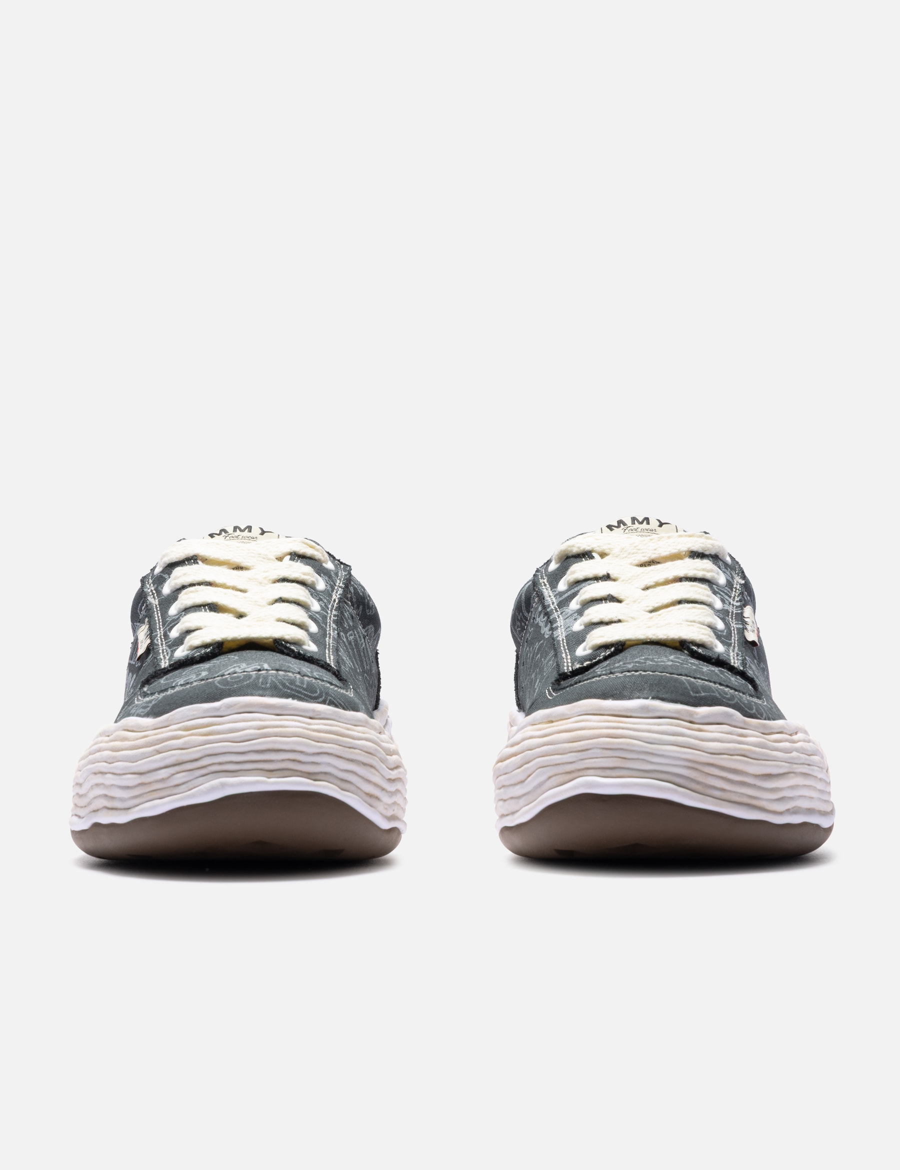 "OLIVER" OG Sole Graffiti Printed Canvas Low-Top Sneaker view 14