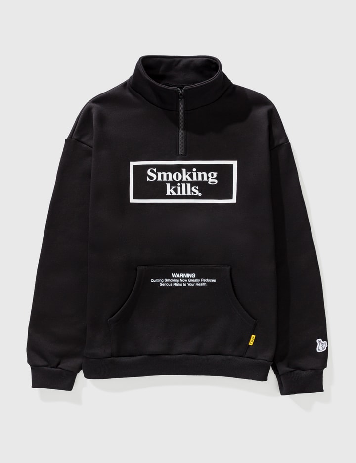 Smoking Kills ハーフジップ パーカー Placeholder Image