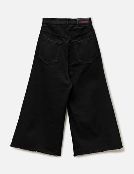 LUU DAN - Logo Wide Cropped Jeans | HBX